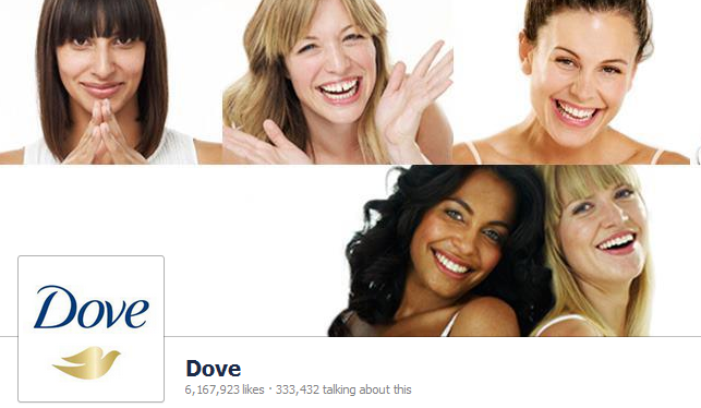 go to Dove Facebook Page